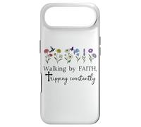 Carcasa para iPhone Air Walking by Faith Tripping Constantly Saved by Grace God Shed