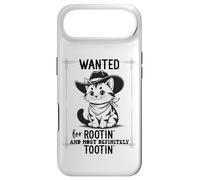 Carcasa para iPhone Air Wanted for Rootin Most Definitely Tootin Cowboy Cat Farting