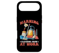 Carcasa para iPhone Air Warning Cleaning Crew At Work Custodio de Conserje -