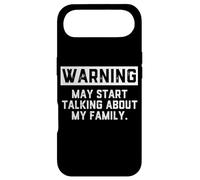 Carcasa para iPhone Air Warning May Start Talking About My Family - Funnny Mom Joke