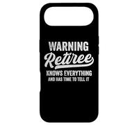 Carcasa para iPhone Air Warning Retiree Knows Everything Has Time to Tell it Retired