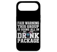 Carcasa para iPhone Air Warning We're All In On The Drink Package -