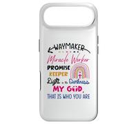 Carcasa para iPhone Air Waymaker Miracle Worker Rainbow Boho Christian para niños