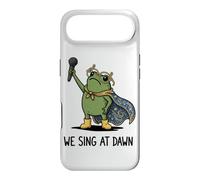 Carcasa para iPhone Air We Sing At Dawn Frog Funny Frog Meme Cantante Vocalista