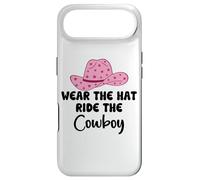 Carcasa para iPhone Air Wear The Hat Ride The Cowboy Save a Horse Women Pink Cowgirl