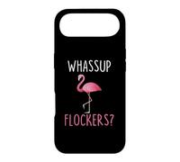 Carcasa para iPhone Air Whassup Flockers Funny Pink Flamingo What's Up