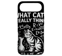 Carcasa para iPhone Air What Cats Really Think Humor Física Gato Ciencia Divertida