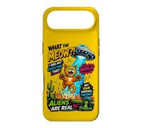 Carcasa para iPhone Air What The Meow Funny Cat UFO Abduction Sci-Fi Alien