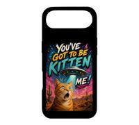 Carcasa para iPhone Air What The Meow Funny Shocked Cat UFO Alien Flying Saucer
