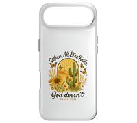 Carcasa para iPhone Air When All Else Fails God Doesn'T Psalm 73:26 Sunflower Cactus