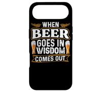 Carcasa para iPhone Air When Beer Goes In Wisdom Comes out Funny Beer Lover