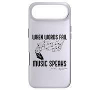 Carcasa para iPhone Air When Words Fail Music Habla Shakespeare Meme Cita EN LA Parte