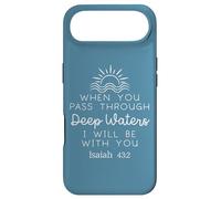 Carcasa para iPhone Air When You Go Through Deep Waters Isaiah 43 2 Lord Bible Verse