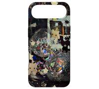 Carcasa para iPhone Air Whimsical Disco Cat Y2K Starry Maroon Collage Estética