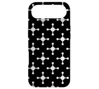 Carcasa para iPhone Air White Black Crosses Dot Atom Molecule Geometric Pattern