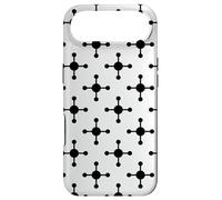 Carcasa para iPhone Air White Black Molecule Atom Connected Dot Monochrome Pattern