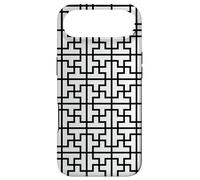 Carcasa para iPhone Air White Black Rectangles Crosses Square Geometric Pattern