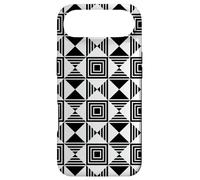 Carcasa para iPhone Air White Black Square Triangle Mid 20th-Century Pattern