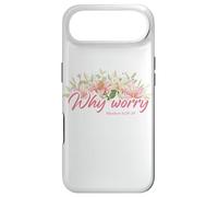 Carcasa para iPhone Air Why Worry - Matthew 6:28-29 Women & Girls Christian Lilies