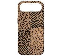 Carcasa para iPhone Air Wild Safari Animal Patchwork Beige Pattern Collage