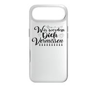 Carcasa para iPhone Air Wir Werden Dich Vermissen Despedida de Amigos con Firma