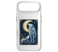 Carcasa para iPhone Air Wolf Howling Moon Celestial Mystical Nature Gothic Animal