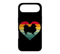 Carcasa para iPhone Air Womens Girls Kid Retro Vintage Sunset Heart Pomeranian Lover