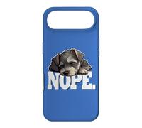 Carcasa para iPhone Air Womens Girls Kid Sleeping Nap Nope Miniature Schnauzer Lover