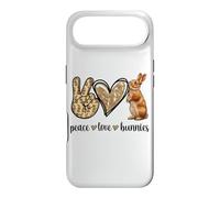 Carcasa para iPhone Air Womens Girls Kids Peace Love Bunnies Bunny Rabbit Lover