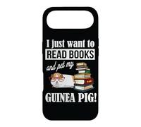 Carcasa para iPhone Air Womens I Just Want To Read Books & Pet My Guinea Pig Lover