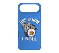 Carcasa para iPhone Air Womens Kawaii Kids How I Roll Sushi Gray Tabby Cat Lover