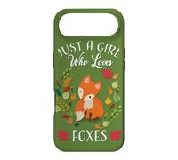 Carcasa para iPhone Air Womens Kids Fall Leaves Boho Just A Girl Who Loves Foxes