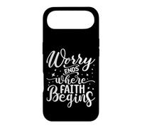 Carcasa para iPhone Air Worry Ends Where Faith Begins