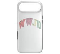 Carcasa para iPhone Air WWJD ¿Qué haría Jesús Biblia Cristiana Fe Minimalista