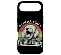 Carcasa para iPhone Air Yawn Bichon Frise Te escucho, no voy a Escuchar Sunset Retro