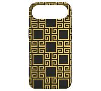 Carcasa para iPhone Air Yellow Black Beige Square Spiral Greek Pattern