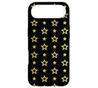 Carcasa para iPhone Air Yellow Black Stars Night Fireflies Festive Lights Pattern