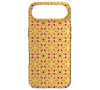 Carcasa para iPhone Air Yellow Crimson Triangle Circle Grid Round Geometric Pattern