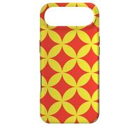 Carcasa para iPhone Air Yellow Red Circles Ovals Curves Chinese Wave Retro Pattern