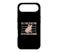 Carcasa para iPhone Air Yes I Talk To My Pigs Are Good Listeners Funny Pig Lover