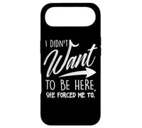 Carcasa para iPhone Air Yo no quería Estar aquí Ella me obligó a Dichos Divertidos