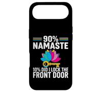 Carcasa para iPhone Air Yoga Humor 90% Namaste 10% Did I Lock The Door