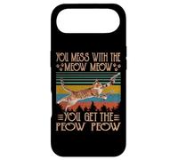 Carcasa para iPhone Air You Mess with The Meow You Get The Peow Funny Cat with Gun