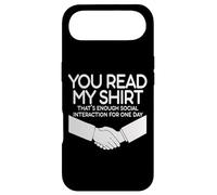 Carcasa para iPhone Air You Read My tee That's Enough Social Interaction - Humour
