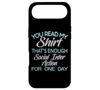 Carcasa para iPhone Air You Read My tee That's Enough Social Interaction - Humour