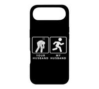 Carcasa para iPhone Air Your Husband vs. My Hubby - Funny Marathon Running Design
