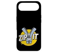 Carcasa para iPhone Air Zip It Sassy Sarcástico Diciendo Rude Shup Up Zipper Juego de Palabras