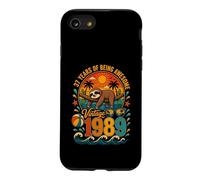 Carcasa para iPhone SE (2020) / 7/8 37th Birthday Retro Sloth Tropical Vintage 1989 37 Years Old