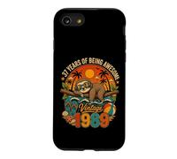 Carcasa para iPhone SE (2020) / 7/8 37th Birthday Retro Sloth Tropical Vintage 1989 37 Years Old