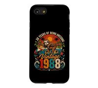 Carcasa para iPhone SE (2020) / 7/8 38th Birthday Retro Sloth Tropical Vintage 1988 38 Years Old